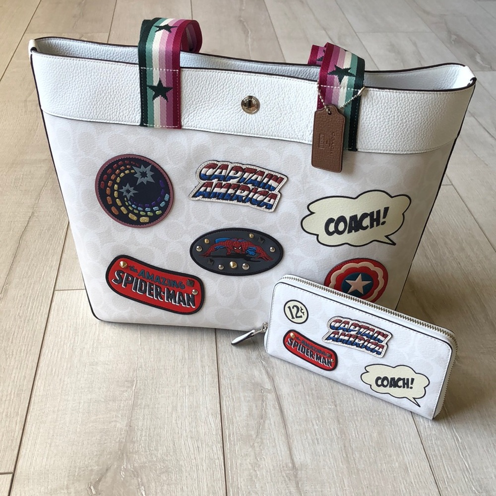 Coach Marvel Jes Tote With Patches